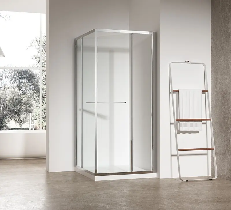 Душова кабіна без піддону Koer Sr SC09-90x90x200-R-TR-01 прозоре скло Easy Clean 6мм Хром KR5770, Хром, прозорий, хром - фото 3