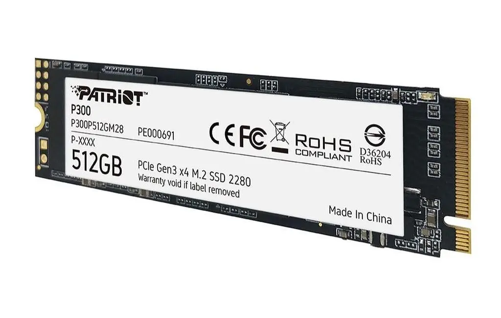 Внутренний SSD диск M.2 Patriot P300 512GB NVMe 2280 PCIe 3.0x4 (P300P512GM28) - фото 2