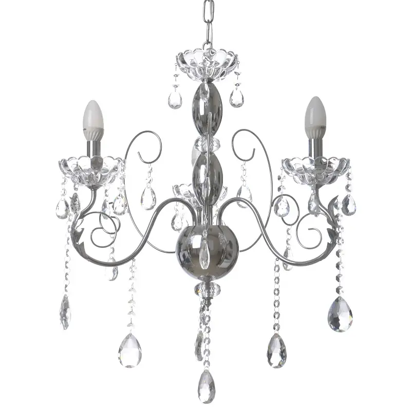 Люстра свеча Brille подвесная хрустальная E14 60W (BCL-658S/3) - фото 6