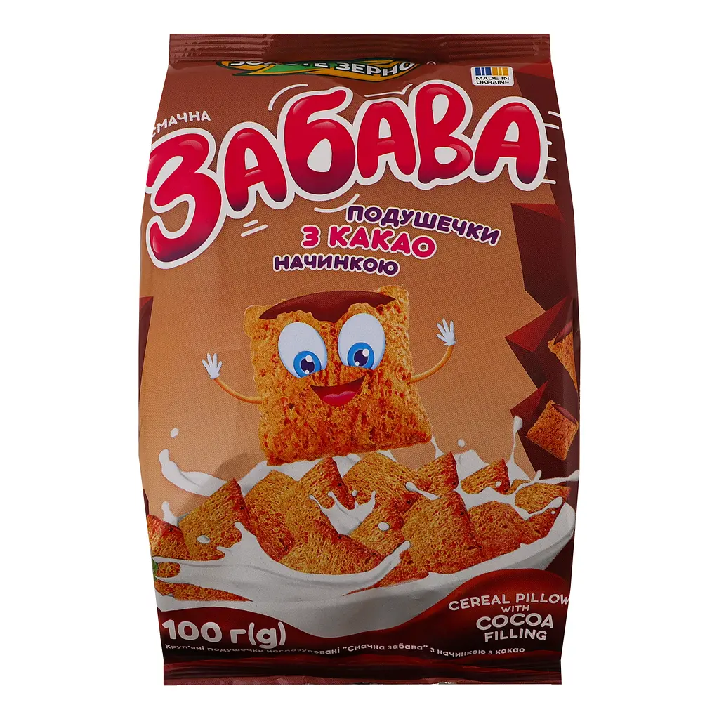 Подушечки Золоте зерно Smachna Zabava шоколадные 100 г (15890) - фото 2