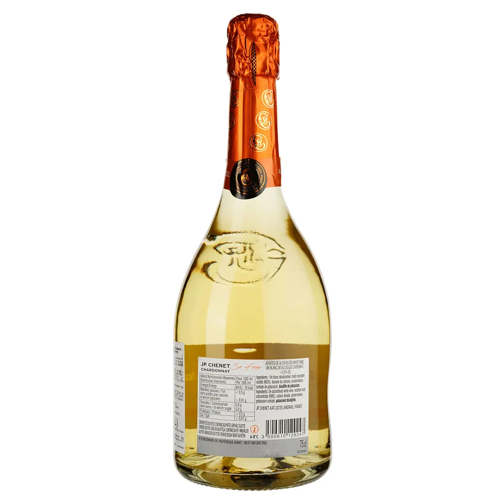 Вино ігристе безалкогольне J.P. Chenet Chardonnay Sparkling біле солодке 0.75 л - фото 2