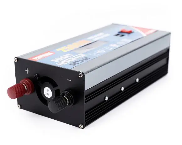 Преобразователь постоянного тока инвертор EY-2500 2500 Вт с дисплеем 12/24 В 2 USB - фото 4
