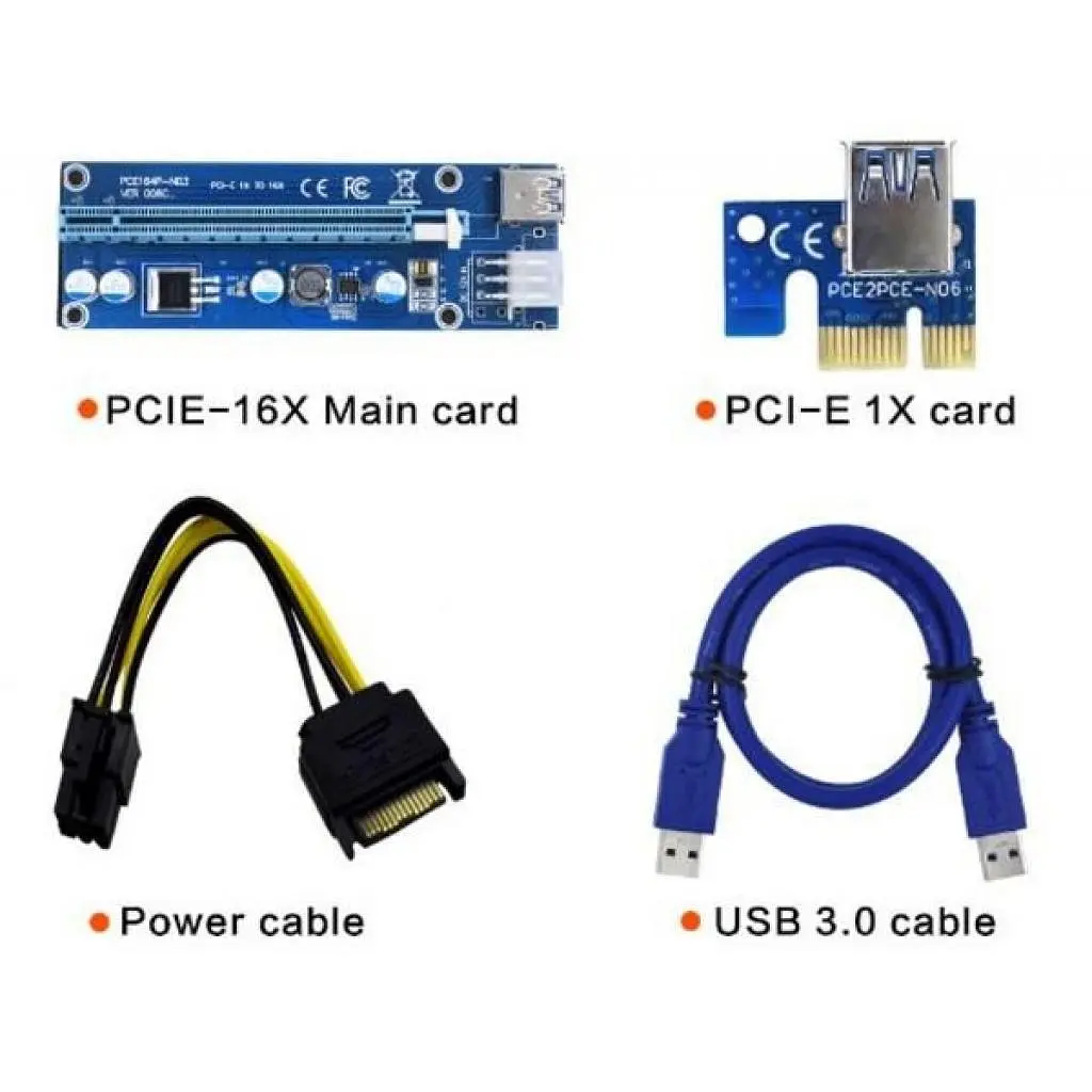 Райзер 009 Plus (SATA 6Pin) 60cm 006 - фото 4