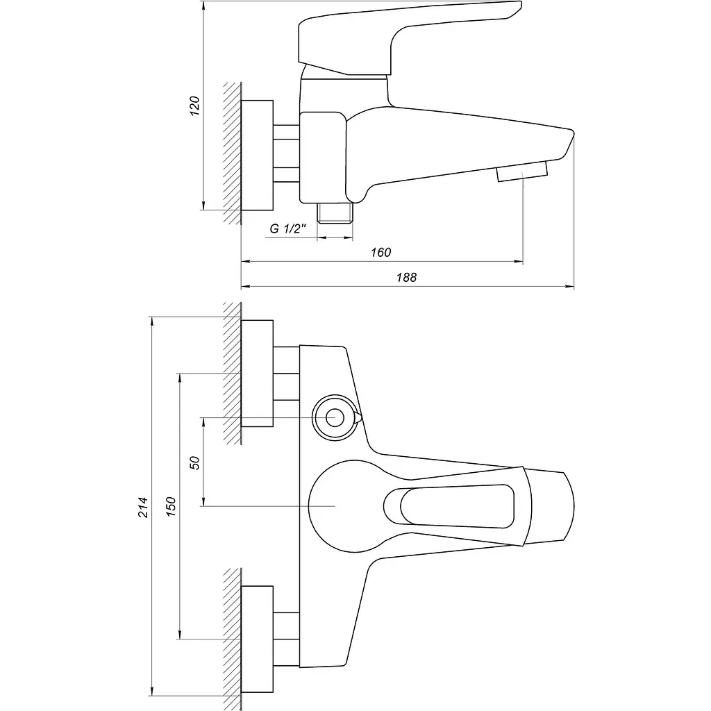 Змішувач для ванни Globus Lux SEVA GLSV-0102N - фото 4