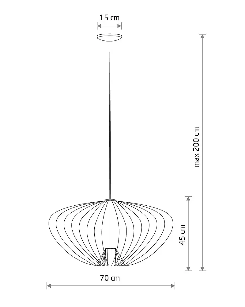 Подвесной светильник, люстра Nowodvorski 11494 Pumpkin L GU10 1x10W IP20 - фото 12