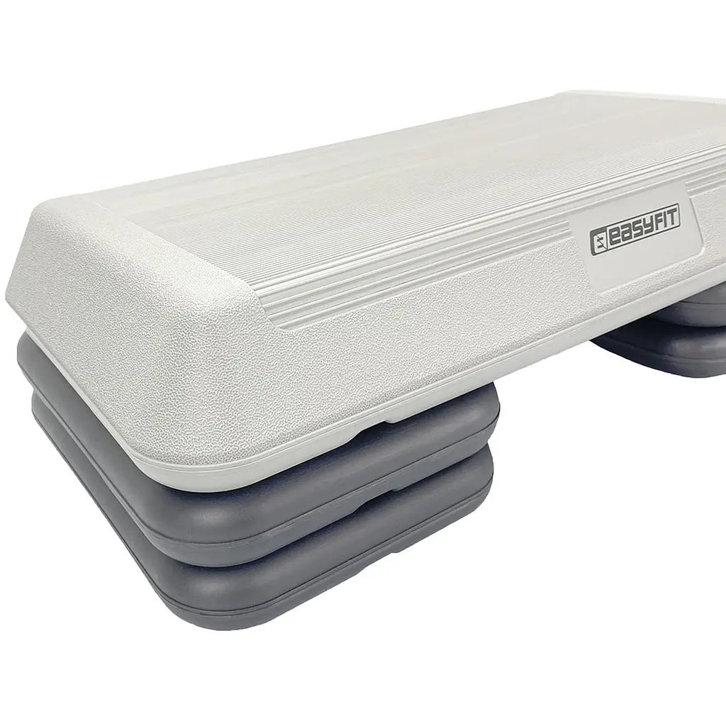 Степ-платформа EasyFit Step-С 3-ступінчаста світло-сіра - фото 3