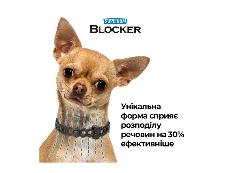 Ошейник для животных Superium Блокер противопаразитарный для собак 70 см (9109) - фото 6