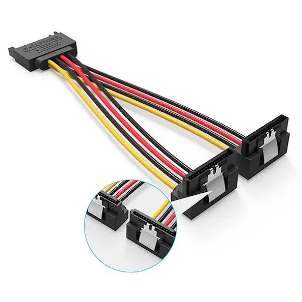 Кабель живлення Serial ATA Male - 2xSATA Female Vention - фото 3