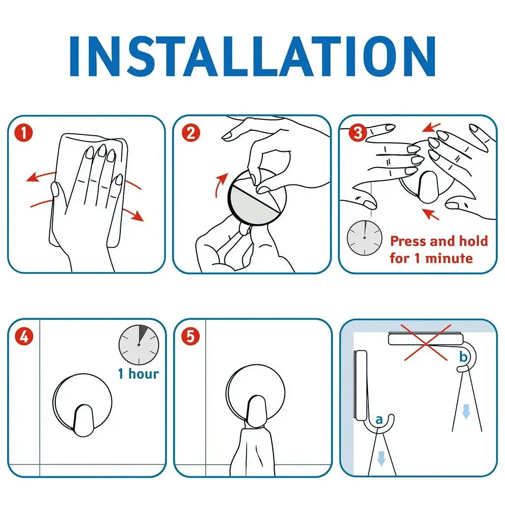 Набір клейких гачків Fabrika Strong, 3 шт. - фото 4