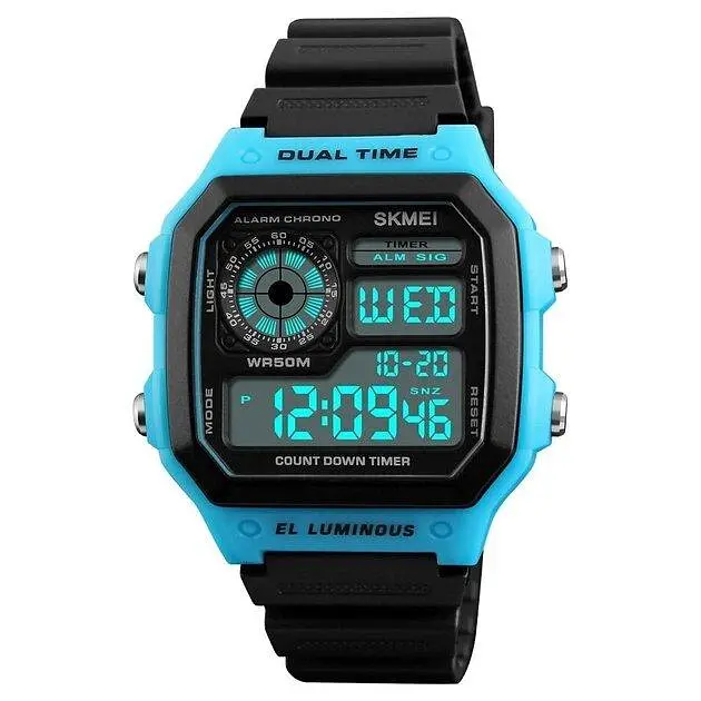 Наручний годинник чоловічий Skmei 1299 Blue, 1299BU (12336) - фото 2