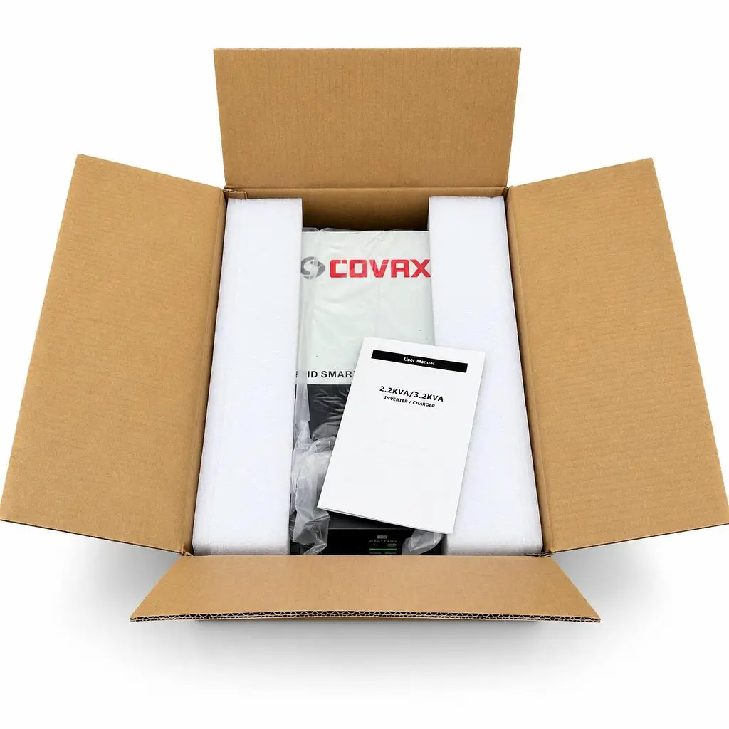 Інвертор COVAX 3200-24V гібридний 3,2 кВА з контролером MPPT 80 А - фото 9
