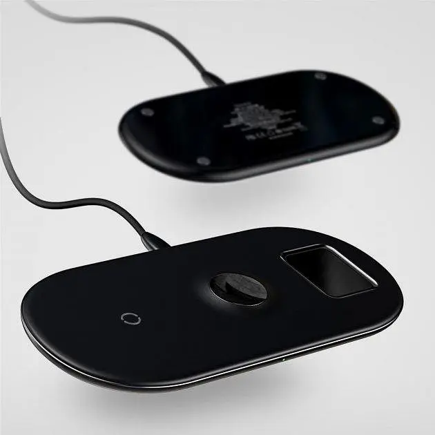 Беспроводное зарядное устройство для Baseus Smart 3 в 1 (Phone + Watch + Pods) 18W WX3IN1-C01 Black - фото 6