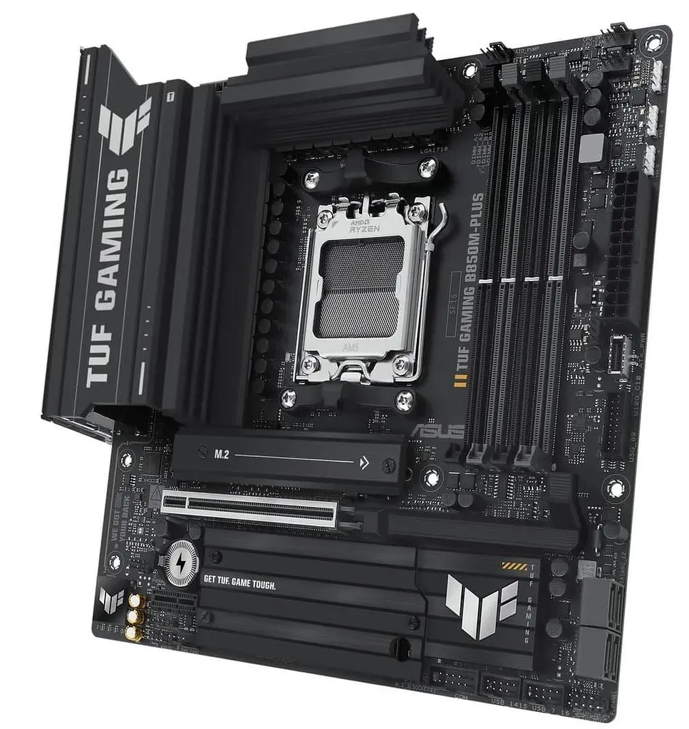 Материнська плата ASUS TUF GAMING B850M-PLUS (TUF GAMING B850M-PLUS) (Socket AM5, AMD B850, Micro-ATX) - фото 3