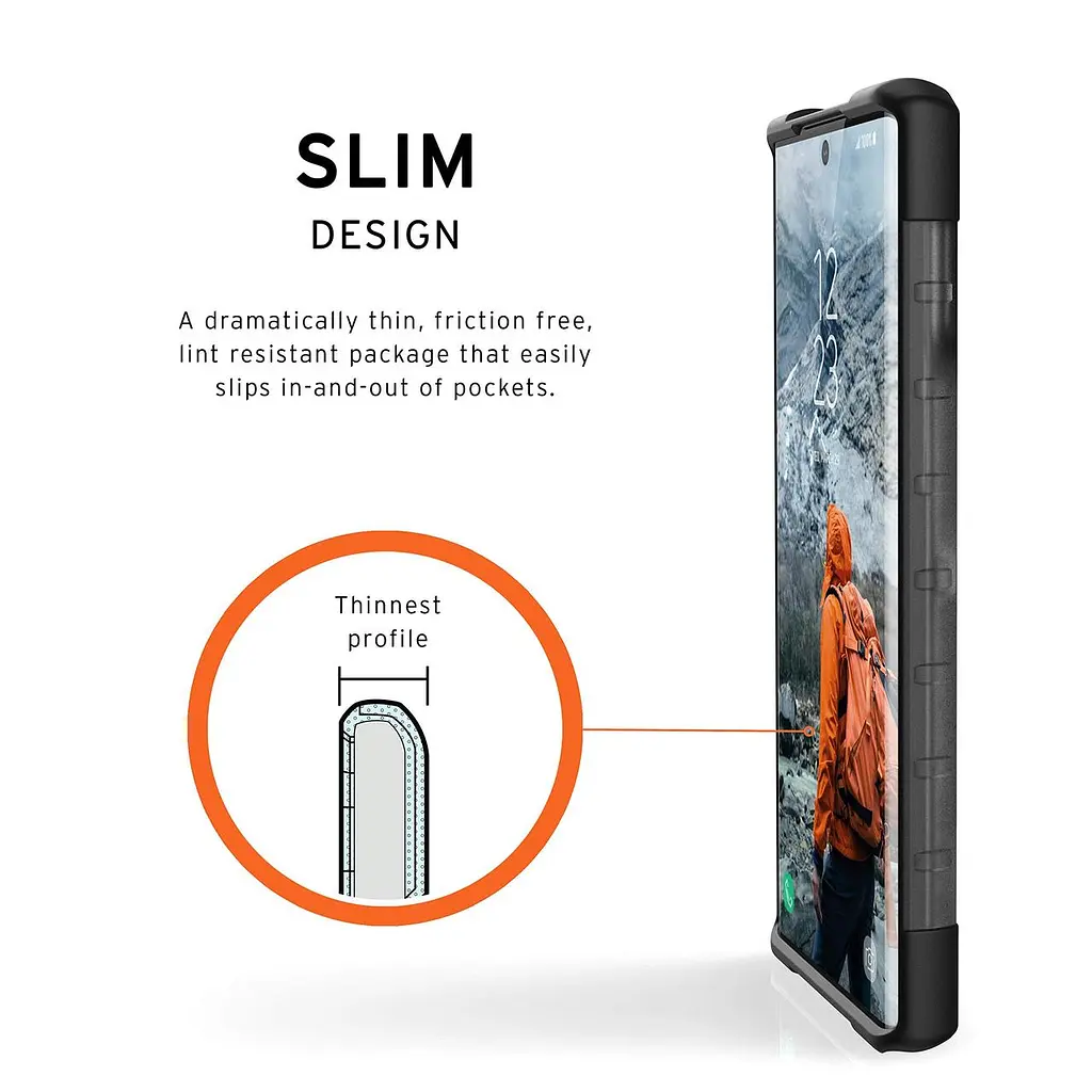 Чохол прозорий протиударний UAG Plasma (Original) 211743113131 для Samsung Galaxy Note 10 (6.3") Ash - фото 5