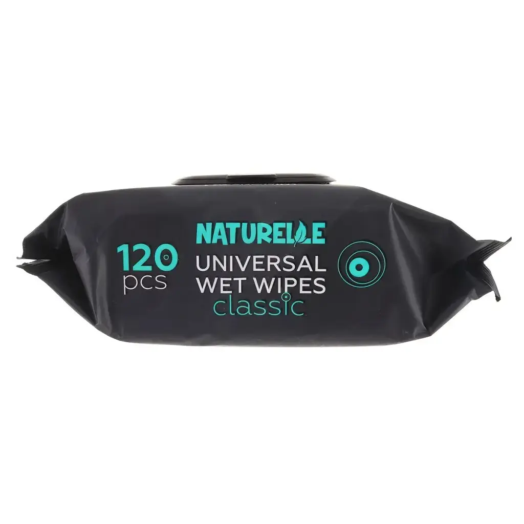 Вологі серветки універсальні Naturelle Classic Fresh&Mint 120 шт. Чорні вологі серветки - фото 3