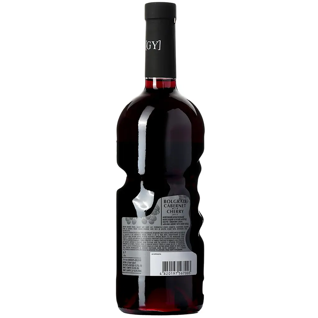 Винний напій Bolgrad Good Year напівсолодкий червоний Cabernet with cherry juice 10% 0.75 л - фото 3
