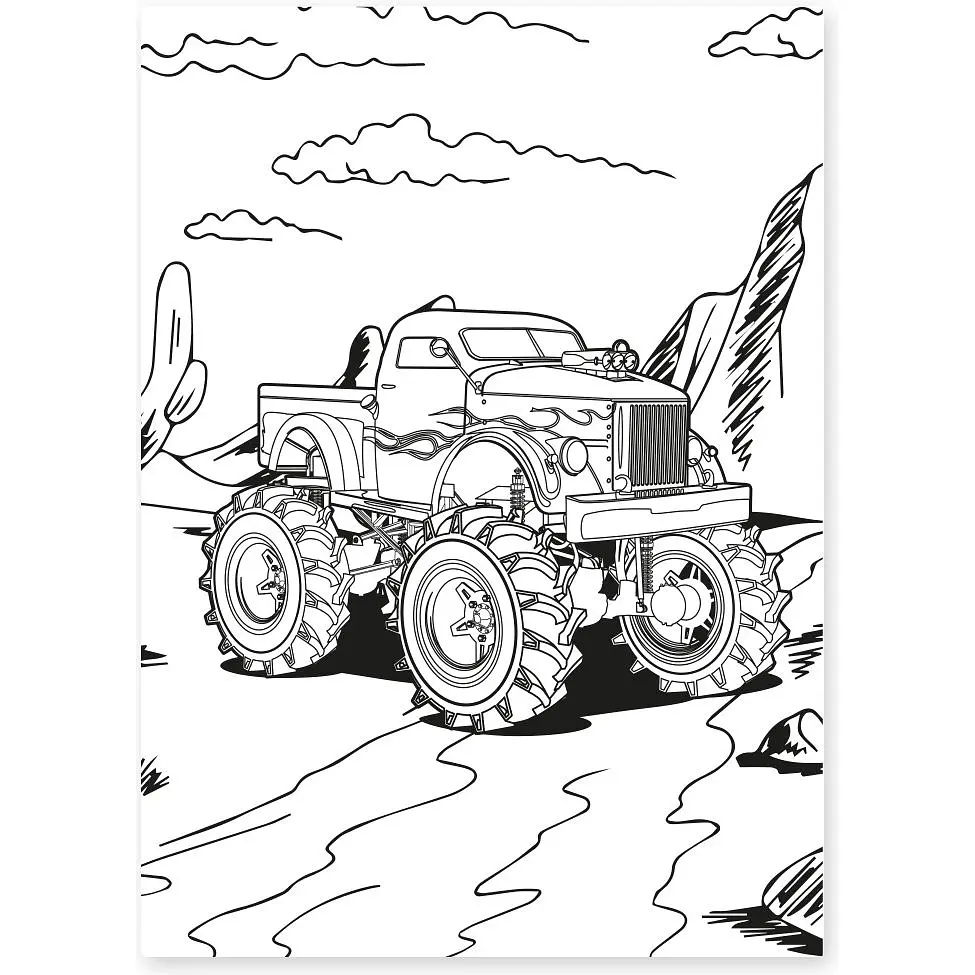 Розмальовка 1 Вересня Monster Truck 12 сторінок (742810) - фото 2