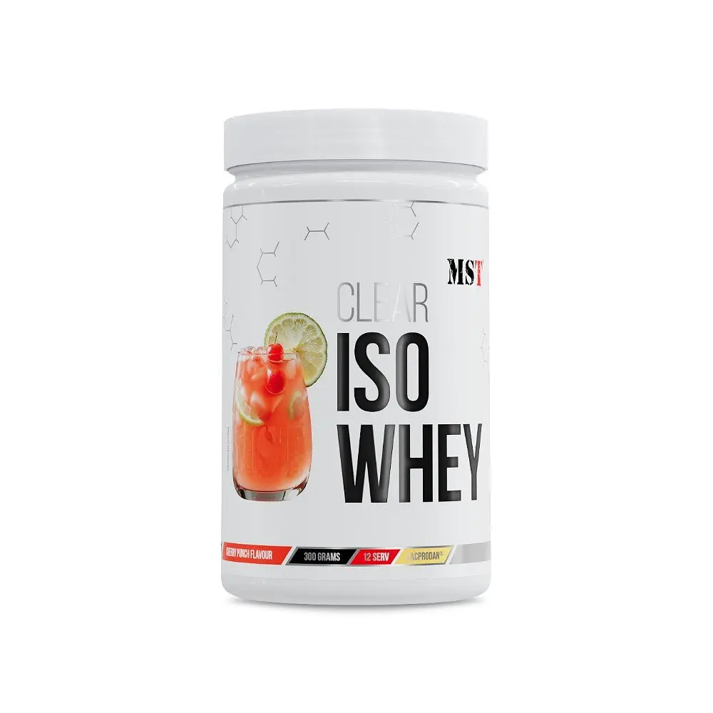 Протеїн MST Nutrition Clear Iso Whey, 300 грам - Вишневий пунш