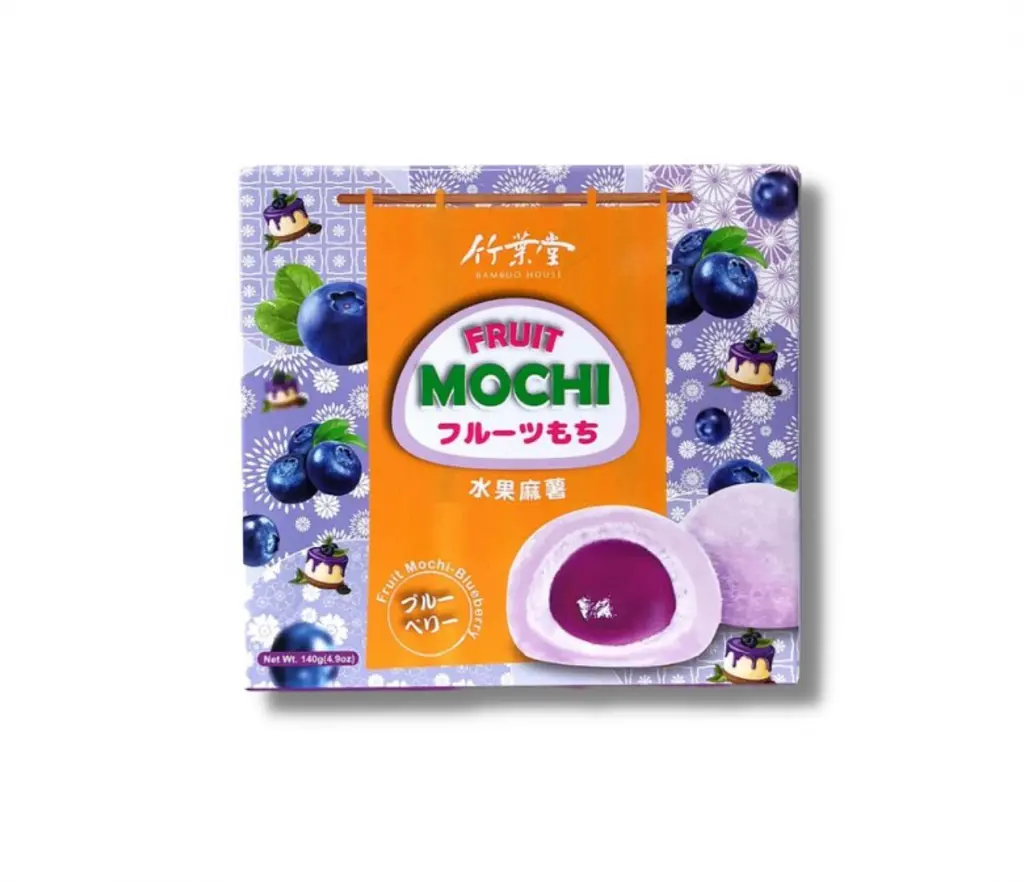 Японські моті Bamboo House Fruit Mochi Fruit Mochi Blueberry Чорниця 140г - фото 5