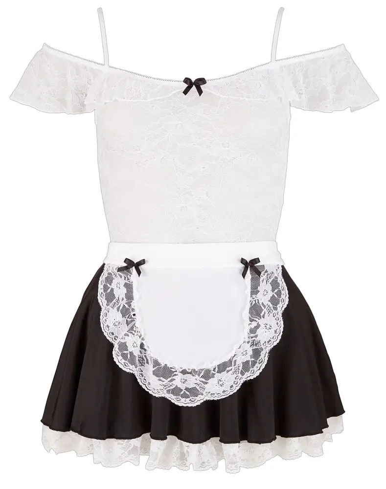 Костюм горничной Cottelli Costumes Maidapos;s XL (черный-белый) - фото 8