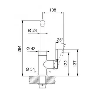 Смеситель для кухни Franke Lina L Shape (115.0693.230) Хром, Хром - фото 3