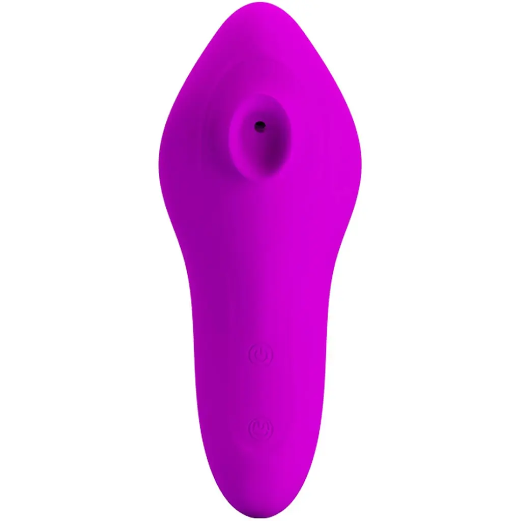 Вакуумний стимулятор клітора з вібрацією Pretty Love Magic Fish фіолетовий - фото 1