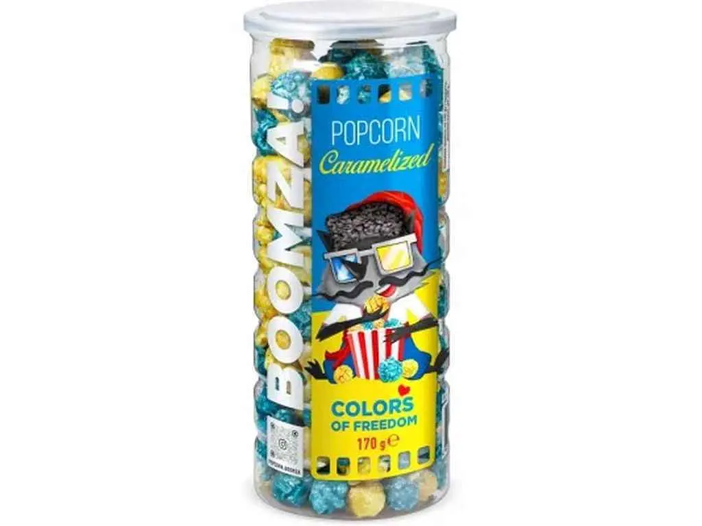 Попкорн BOOMZA тубус Карамелізований "COLORS OF FREDOM" 170г - фото 2