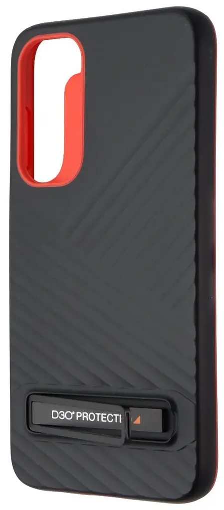 Оригинальный противоударный чехол с подставкой для Samsung Galaxy S23 Gear4 Battersea Black Orange (702010952)