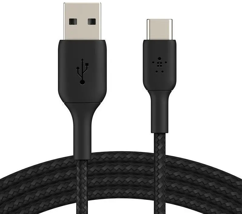 Кабель Belkin USB-A > USB-C заряджання/синхронізації 2м, 15Вт, Type-C, плетений, чорний teh0013736 - фото 2