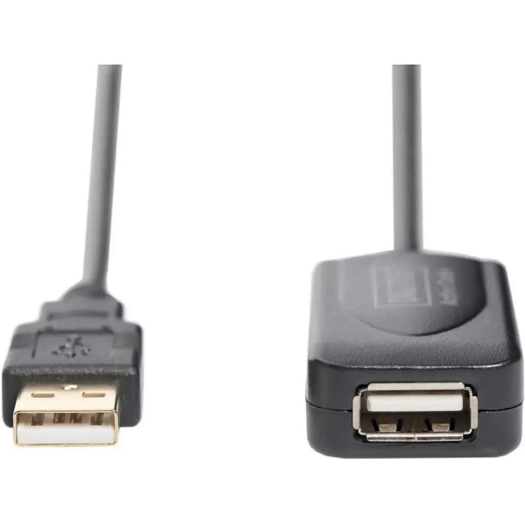 Дата кабель USB 2.0 AM/AF 5.0 m active Digitus (DA-70130-4) - фото 2