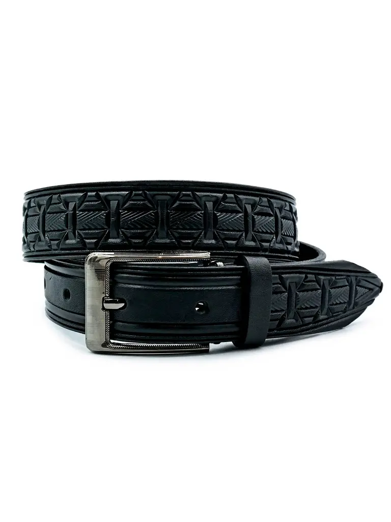 Дитячий ремінь Weatro 2,8 х 80 см Чорний dtsk-28mm-kоzh-031 (dtsk-28mm-kоzh-031) - фото 3