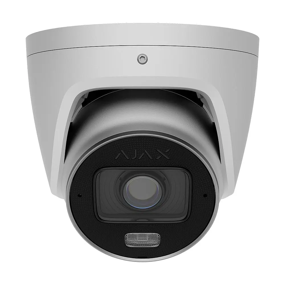 IP-відеокамера 5Mp Ajax TurretCam HLVF (5 Mp) White f=2.8-12mm, ІЧ+LED-підсвічування, з мікрофоном (26-00711) - фото 7