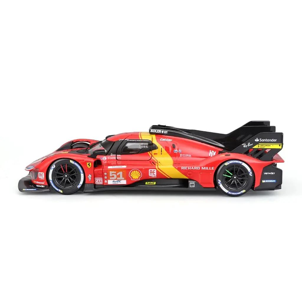 Автомодель Bburago Ferrari 499P LMH 1:24 красно-черная (18-26309) - фото 5