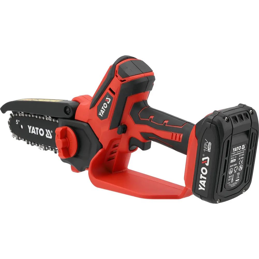 Пила цепная Yato по веткам аккумуляторная Li-Ion 18 В 2 Ач (YT-828113) - фото 3