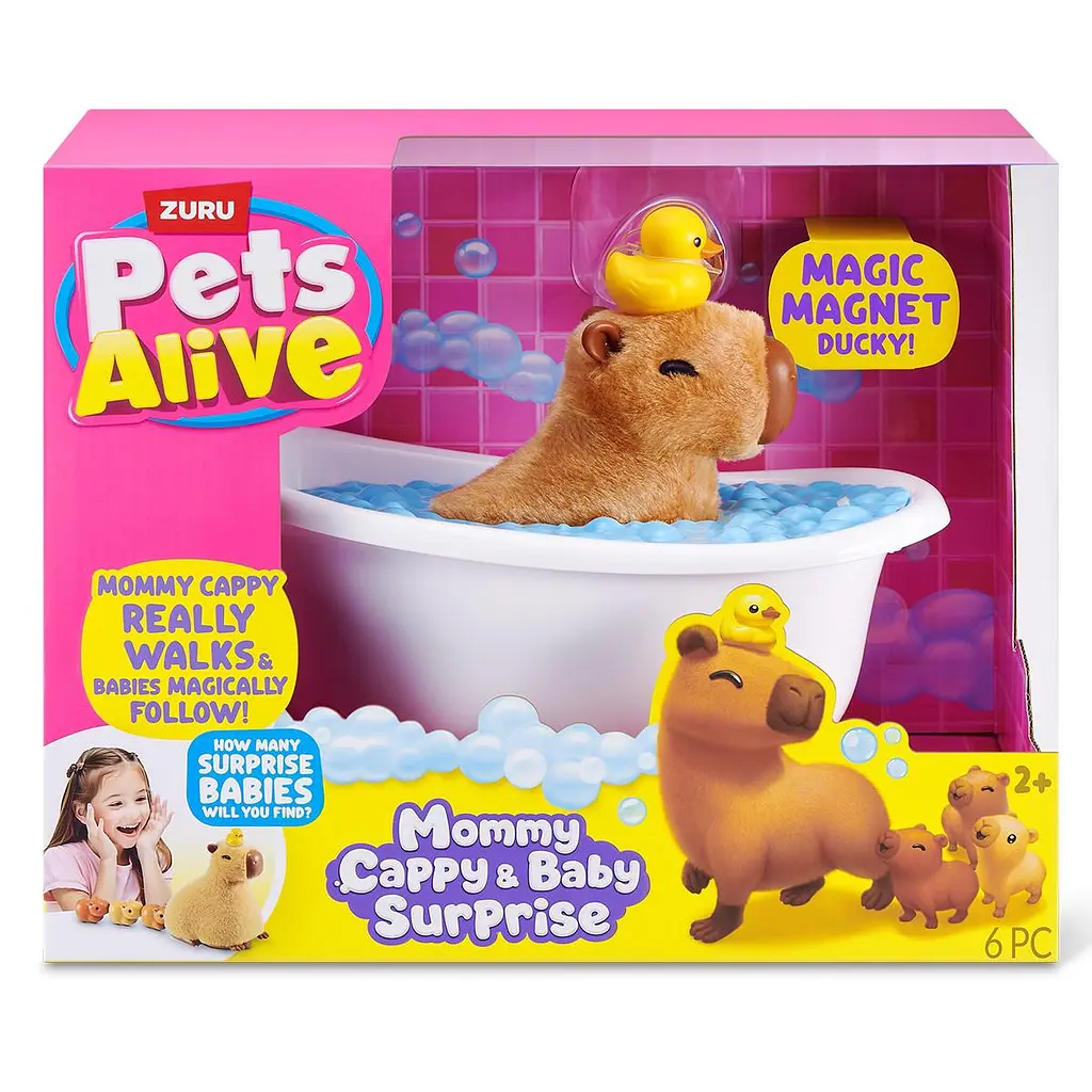 Інтерактивний ігровий набір PETS ALIVE серії "Mama & Baby Surprise" S1 – МАМА КАПІБАРА З СЮРПРИЗОМ Pets & Robo Alive 9574 - фото 2