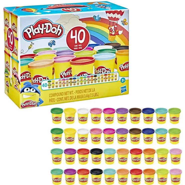 Набор пластилина Hasbro Play-Doh 40 баночек (E9413) - фото 3