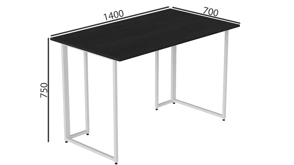 Компьютерный стол Ханна 75x140x70 белый ДСП Сосна Кембра 32мм FRD-104049 - фото 3