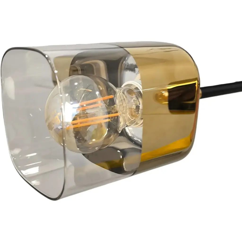 Мінімалістична люстра Brille BR-270S/3 E27 PB+BK - фото 3