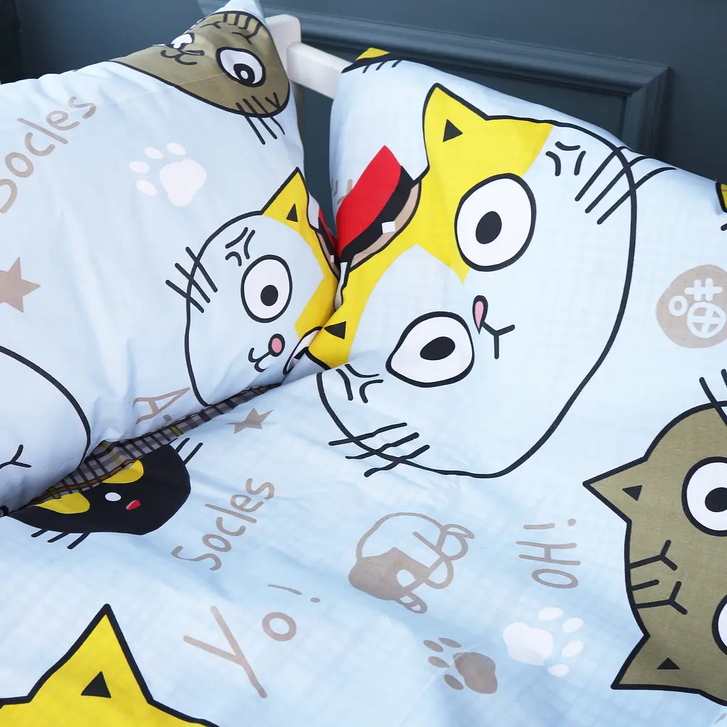 Пододеяльник MirSon 18-0007 Cool Cat бязь 110х140 см (2200010262469) - фото 3