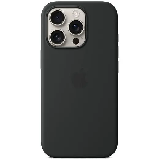 Силіконовий чохол CasePro Silicone Case with MagSafe Black для iPhone 16 Pro - фото 2