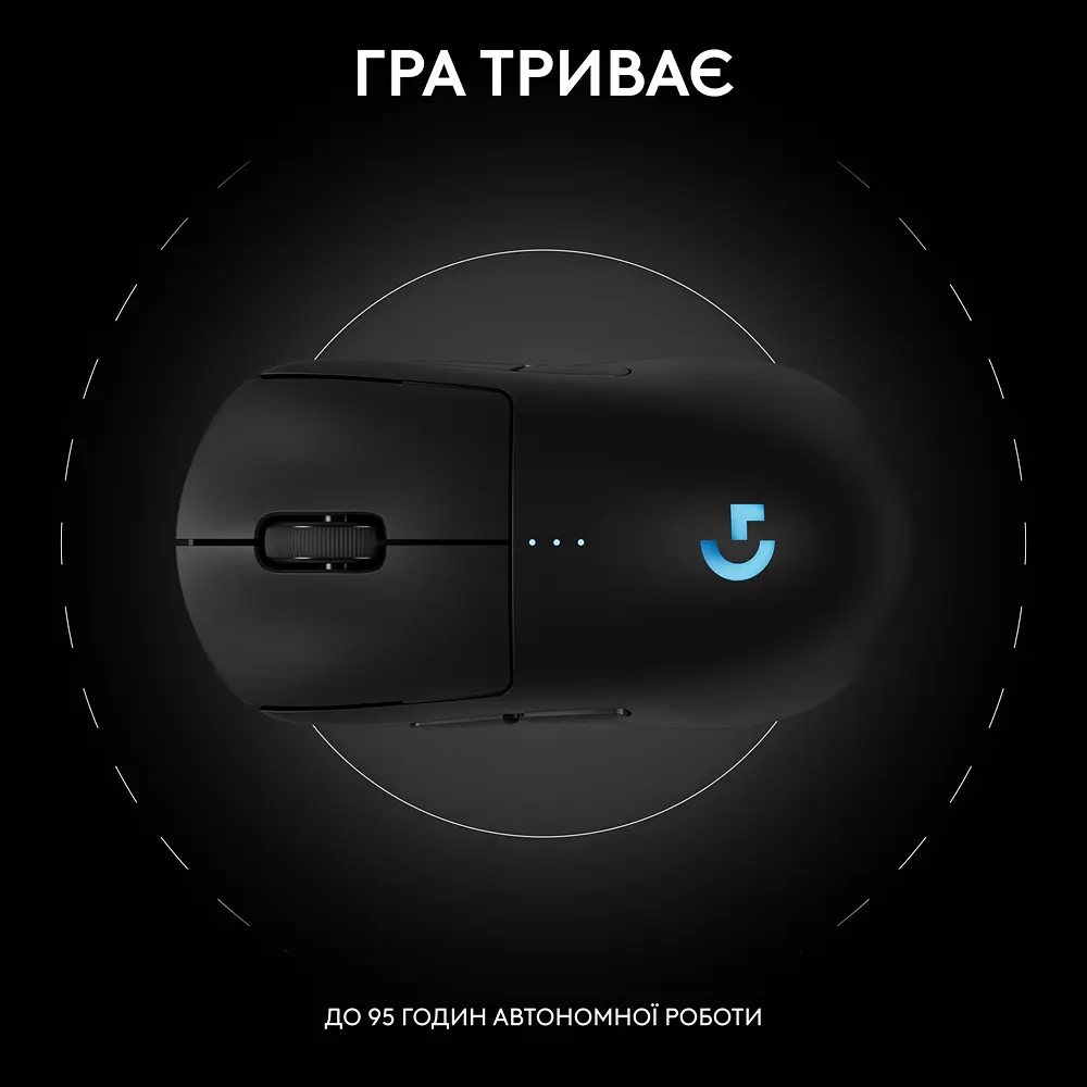 Комп'ютерна миша Logitech G PRO 2 Wireless LIGHTSPEED - BLACK L910-007295 teh0022056 - фото 3