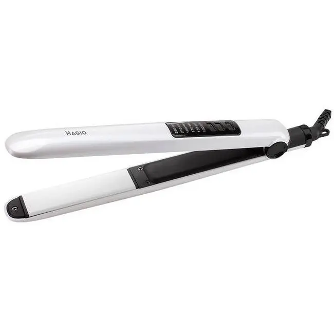 Випрямляч стайлер для волосся MAGIO МG-586 з дисплеєм White - фото 3