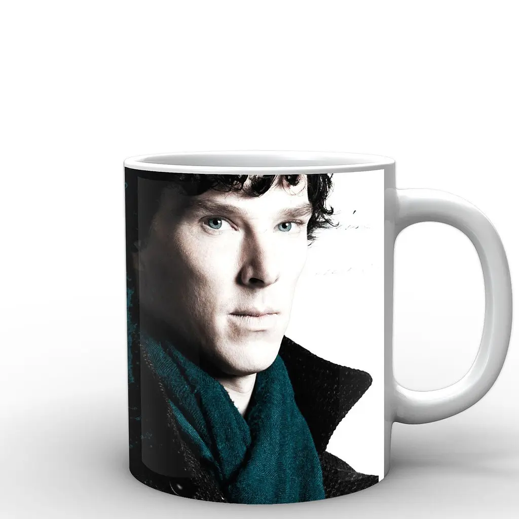 Кружка GeekLand Шерлок Холмс Sherlock Benedict Cumberbatch SH.002.18 330 мл белая - фото 3