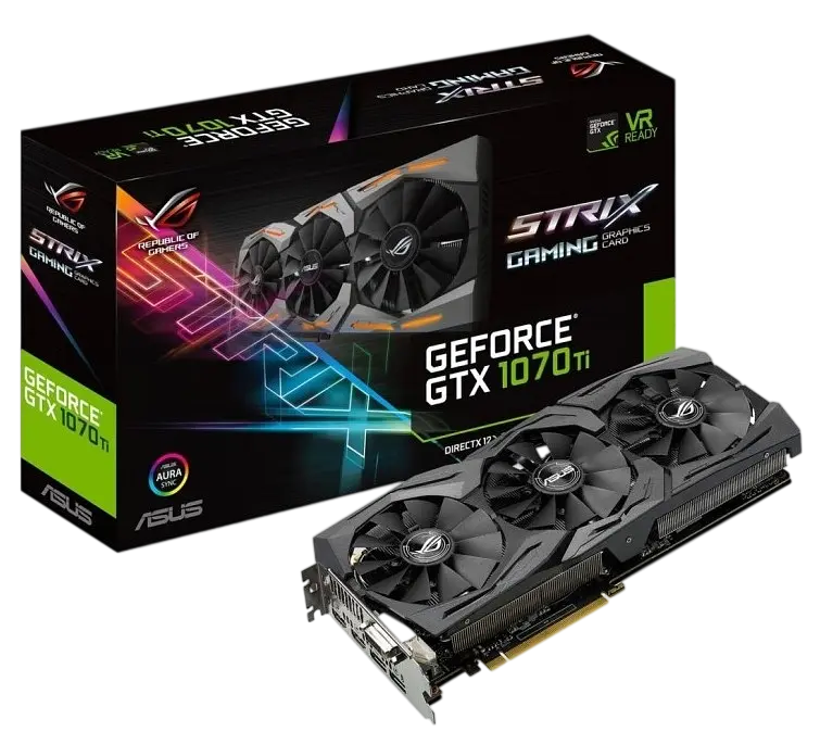 Відеокарта GeForce GTX 1070 Ti 8GB Asus ROG Strix Gaming (ROG-STRIX-GTX1070TI-A8G-GAMING) Б/В - фото 4