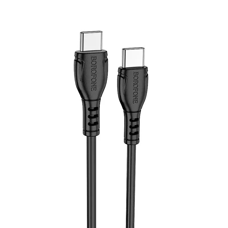 Кабель BOROFONE BX51 Triumph 60W charging data cable Type-C to Type-C чорний