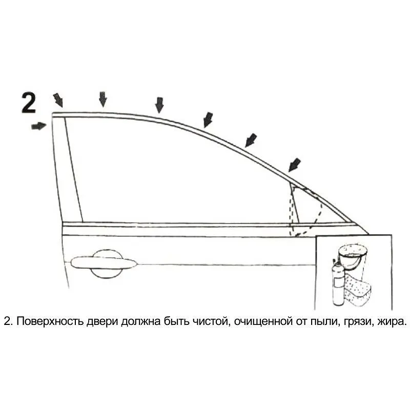Дефлектори вікон вітровики Chevrolet Lacetti Combi 2004- Anv Air - фото 5