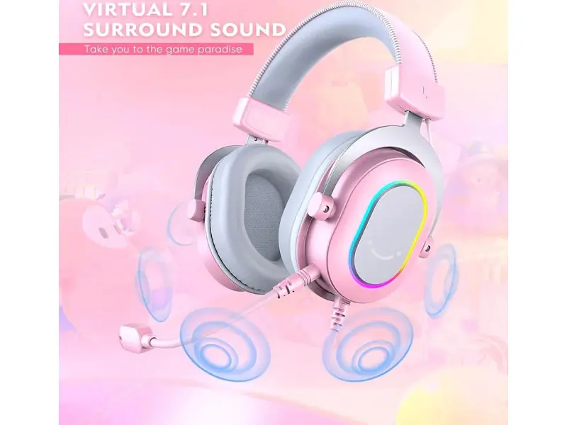 Навушники з мікрофоном Fifine H6 Pink (H6P) - фото 4
