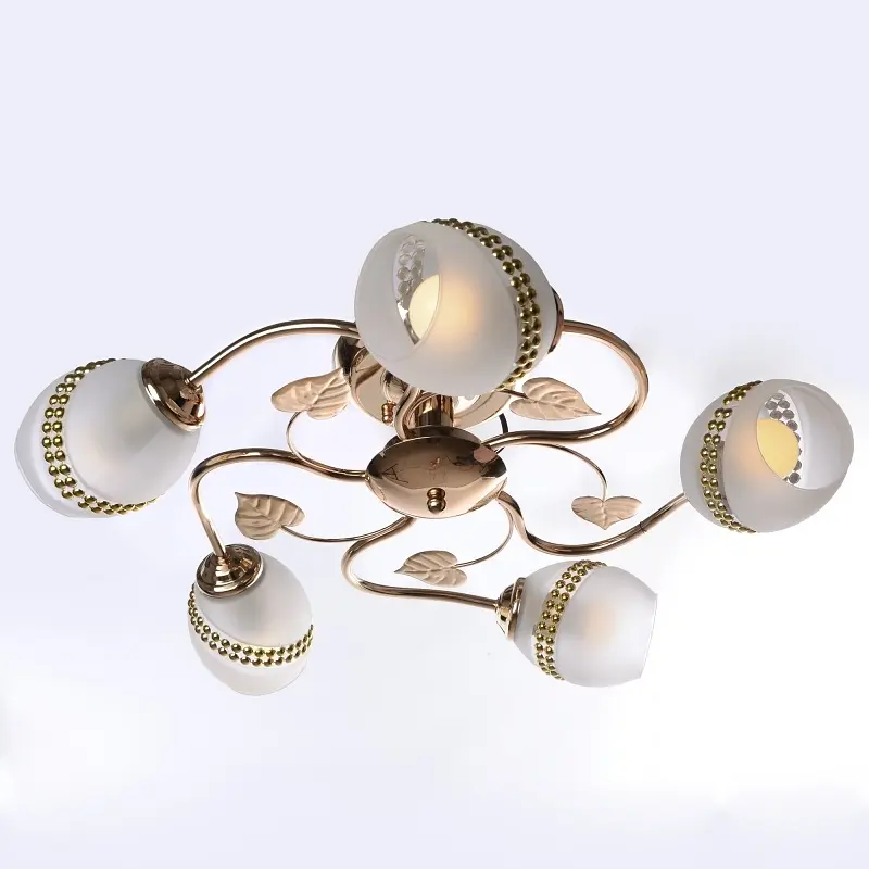 Люстра потолочная Brille классическая E27 60W G (LK-273C/5) - фото 9