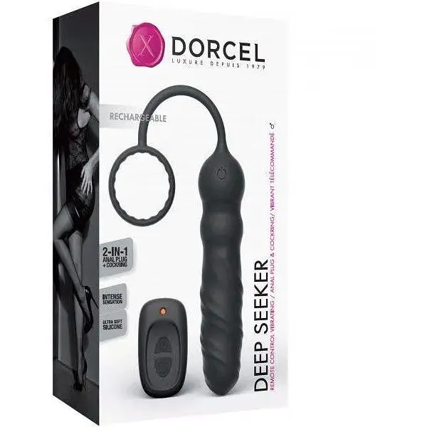 Анальний вібратор Dorcel Deep Seeker з ерекційним кільцем та пультом ДУ - фото 5