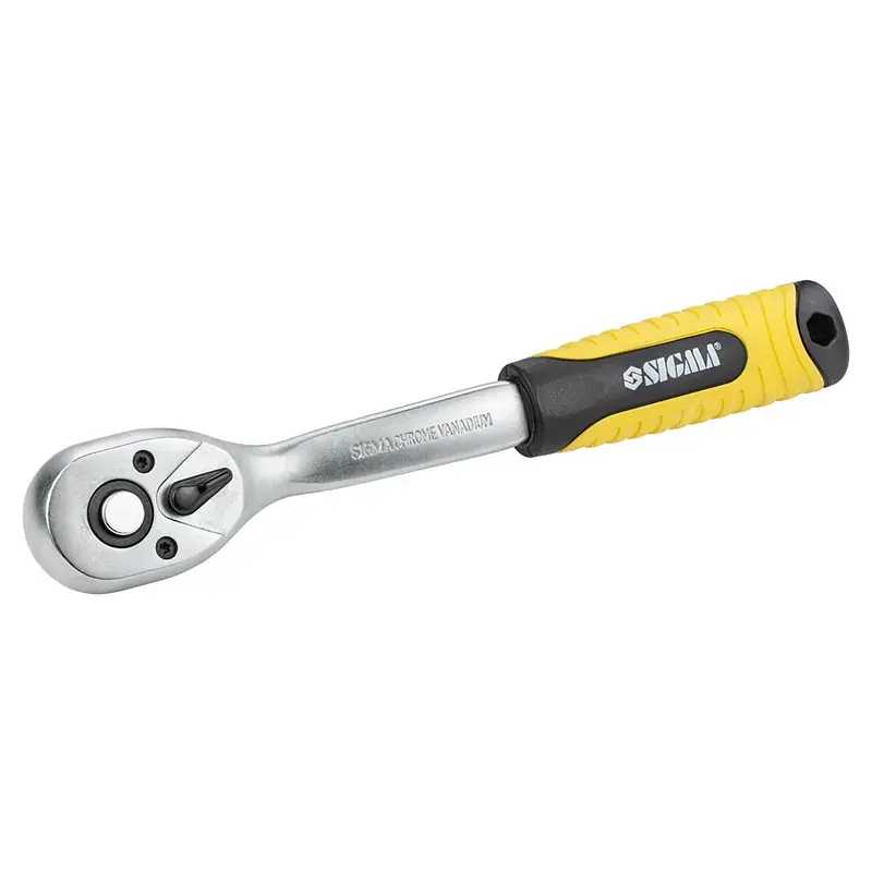 Тріскачка Sigma із вигнутою ручкою 3/8" 200мм 72T CrV (6050081) - фото 3
